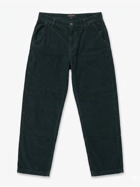 Cotton On Men's Forest Green Loose Fit Corduroy Pants